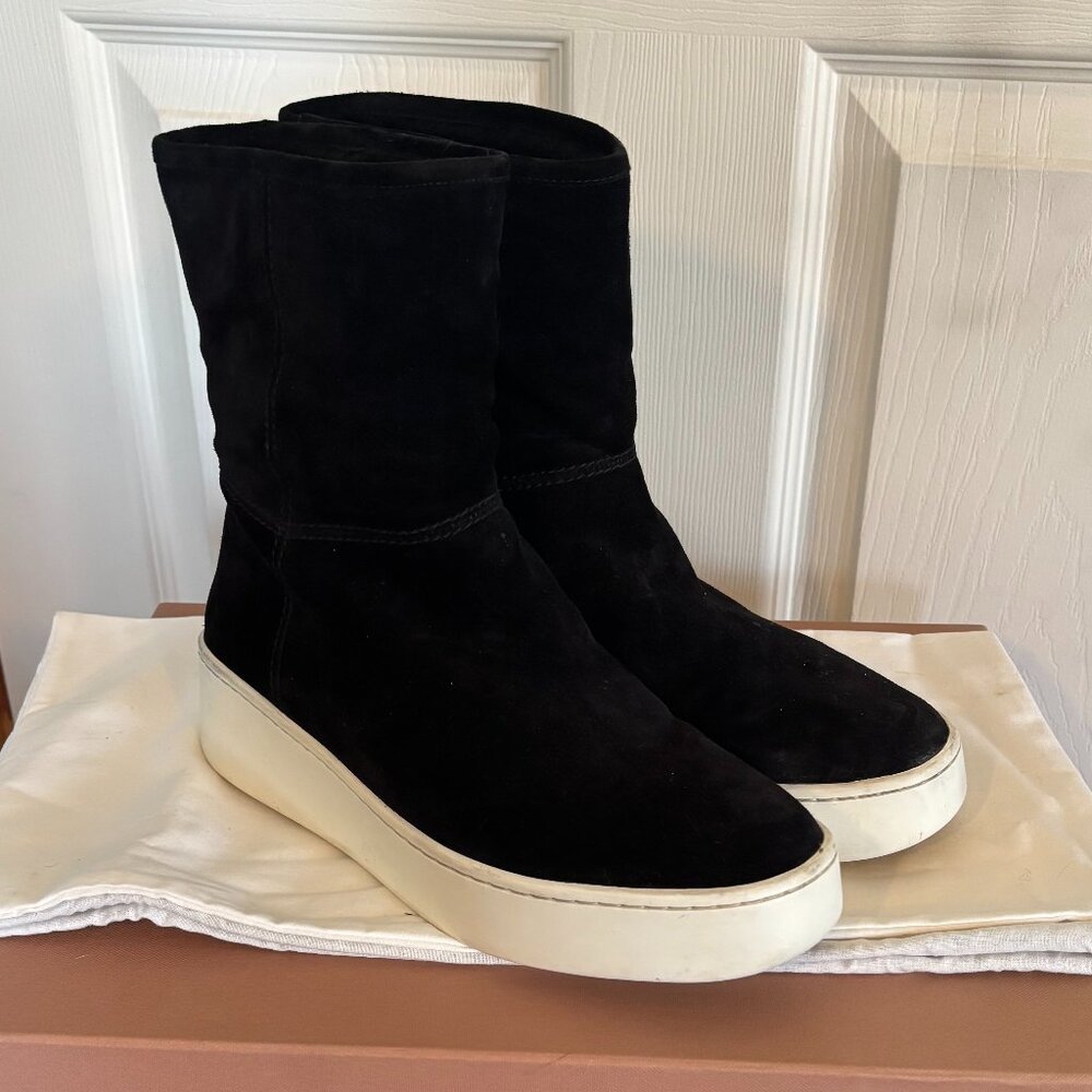 Via Spiga black suede winter boots size 7